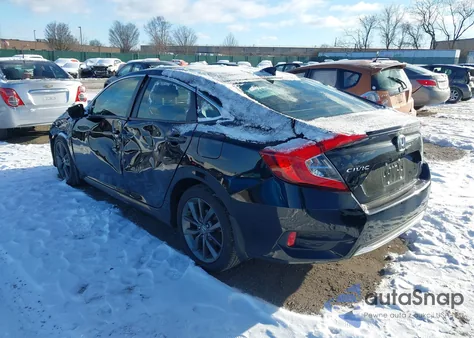 2019 Honda Civic Ex из США, поврежденный, VIN JHMFC1F35KX004708